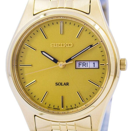 Montre Seiko base solaire Gold Tone SNE036 SNE036P1 SNE036P hommes
