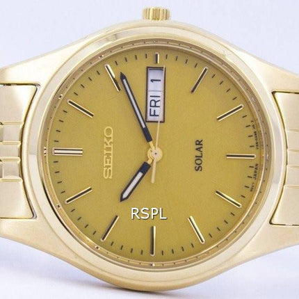 Montre Seiko base solaire Gold Tone SNE036 SNE036P1 SNE036P hommes