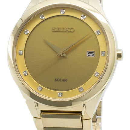 Montre Femme Seiko Solar SNE384 SNE384P9 SNE384P Accents de Diamants