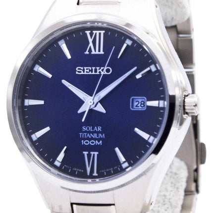 Montre Seiko titane solaire Power réserve SNE407P1 SNE407P SNE407 hommes