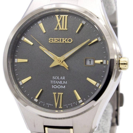 Montre Seiko titane solaire Power réserve SNE409P1 SNE409P SNE409 hommes