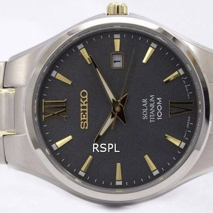 Montre Seiko titane solaire Power réserve SNE409P1 SNE409P SNE409 hommes