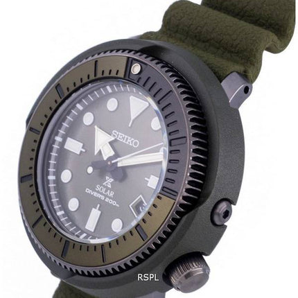 Montre pour homme Seiko Prospex Solar Diver avec cadran vert SNE561P1 SNE561P 200M