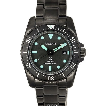 Montre pour homme Seiko Prospex Black Series Night Vision Solar Diver SNE587 SNE587P1 SNE587P 200M