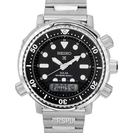 Montre Seiko Prospex Arnie Hybrid Diver's 40th Anniversary Solar Diver's SNJ033 SNJ033P1 SNJ033P 200M pour homme