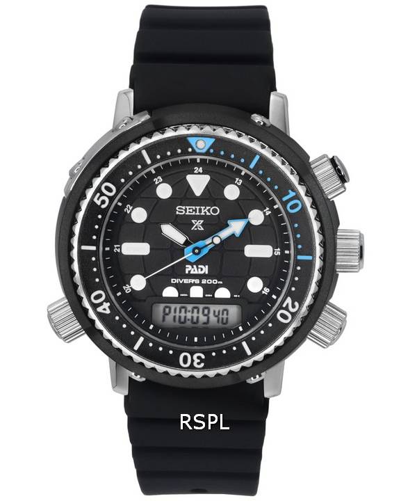 Montre pour homme Seiko Prospex édition spéciale PADI Arnie Hybrid Solar Diver SNJ035 SNJ035P1 SNJ035P 200M