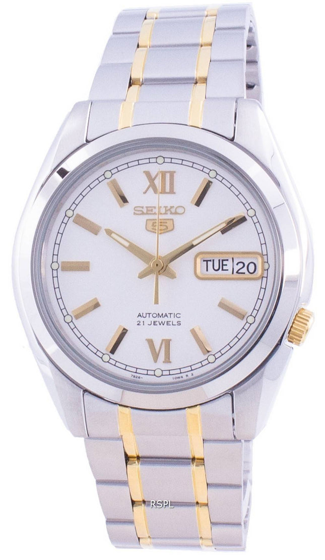 HORSMontre Homme Seiko 5 Automatique Cadran Blanc SNKL57 SNKL57K1 SNKL57K