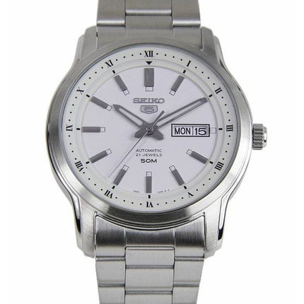 HORSMontre Homme Seiko 5 Automatique Cadran Blanc SNKP09 SNKP09K1 SNKP09K
