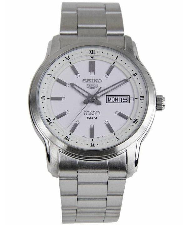 HORSMontre Homme Seiko 5 Automatique Cadran Blanc SNKP09 SNKP09K1 SNKP09K