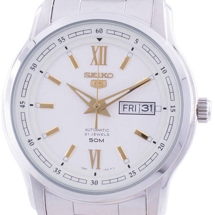 Montre homme Seiko 5 automatique à cadran blanc SNKP15 SNKP15K1 SNKP15K reconditionnée