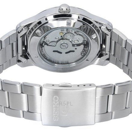 Montre analogique Seiko 5 en acier inoxydable avec cadran bleu automatique SNKP17K1 pour homme