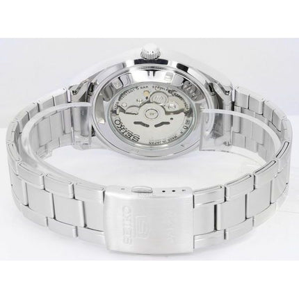 Montre homme Seiko 5 SNKP21 SNKP21J1 SNKP21J reconditionnée, en acier inoxydable, cadran noir à chiffres arabes, automatique