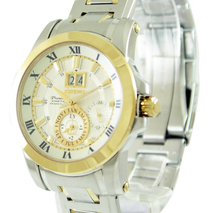 Montre Seiko Premier Kinetic SNP094P1 de perpétuelle SNP094P SNP094 hommes