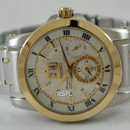 Montre Seiko Premier Kinetic SNP094P1 de perpétuelle SNP094P SNP094 hommes