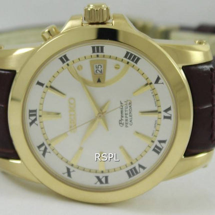 Montre Seiko Premier quantième perpétuel SNQ144P1 SNQ144P hommes