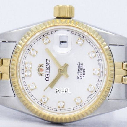 Orienter la montre Oyster automatique diamant Accent SNR16002W féminin