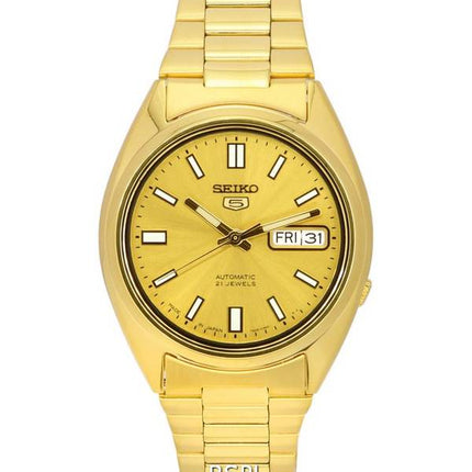 Montre pour homme Seiko 5 en acier inoxydable doré automatique SNXS80 SNXS80J5 SNXS80J