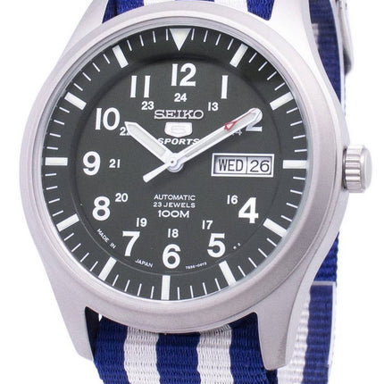 Seiko 5 Sports automatique Japon fait l’OTAN Strap SNZG09J1-NATO2 montre homme
