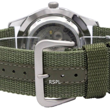 Montre homme Seiko 5 Military Automatic Sport reconditionnée, fabriquée au Japon, références SNZG09, SNZG09J1 et SNZG09J.