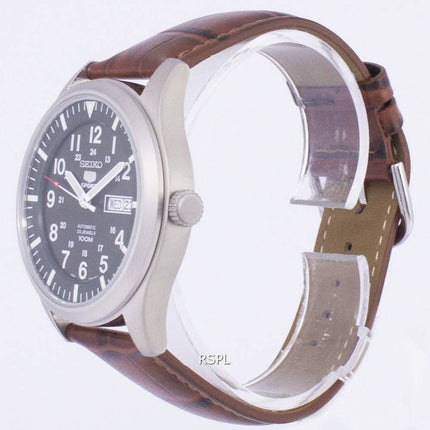 Seiko 5 Sports automatique Ratio en cuir brun SNZG09K1-LS7 hommes