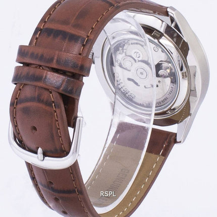 Seiko 5 Sports automatique Ratio en cuir brun SNZG09K1-LS7 hommes