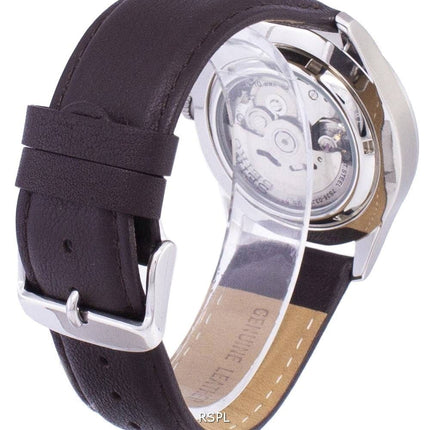 Seiko 5 Sports automatique Ratio en cuir marron foncé SNZG09K1-LS11 hommes