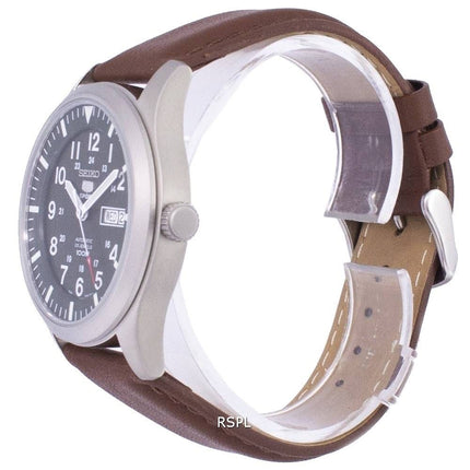 Seiko 5 Sports automatique Ratio en cuir brun SNZG09K1-LS12 hommes