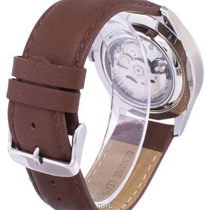 Seiko 5 Sports automatique Ratio en cuir brun SNZG09K1-LS12 hommes