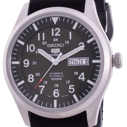 HORSMontre pour homme Seiko 5 Sports Military Automatic SNZG09K1-var-LS19 100M