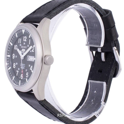 Seiko 5 Sports automatique Ratio en cuir noir SNZG09K1-LS8 hommes