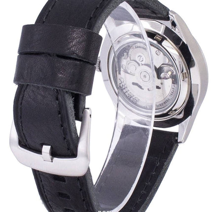 Seiko 5 Sports automatique Ratio en cuir noir SNZG09K1-LS8 hommes