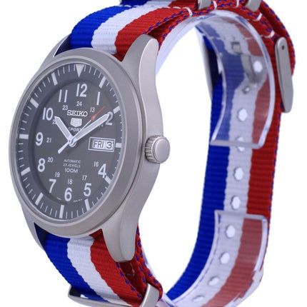 Montre Seiko 5 Sports Militaire Automatique Polyester SNZG09K1-var-NATO25 100M Homme