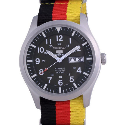 Montre Seiko 5 Sports Militaire Automatique Polyester SNZG09K1-var-NATO26 100M Homme