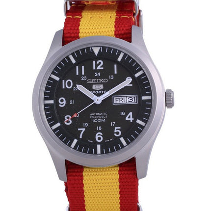 Montre Seiko 5 Sports Militaire Automatique Polyester SNZG09K1-var-NATO29 100M Homme