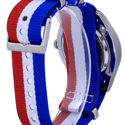 Montre Seiko 5 Sports automatique en polyester SNZG11J1-var-NATO25 100M pour homme