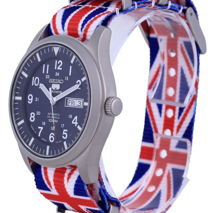 Montre Seiko 5 Sports automatique en polyester SNZG11J1-var-NATO28 100M pour homme