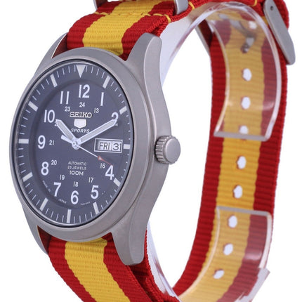 Montre Seiko 5 Sports automatique en polyester SNZG11J1-var-NATO29 100M pour homme