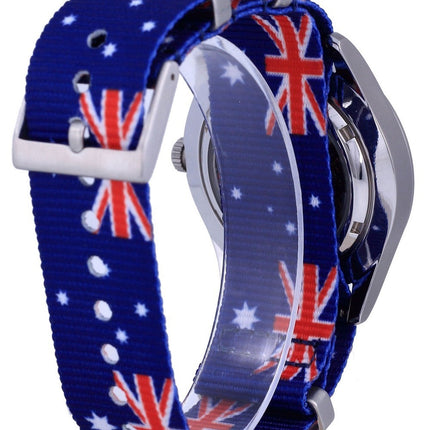 Montre Seiko 5 Sports automatique en polyester SNZG11J1-var-NATO30 100M pour homme