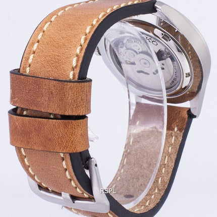 Seiko 5 Sports SNZG11K1-LS17 automatique cuir marron bracelet montre homme