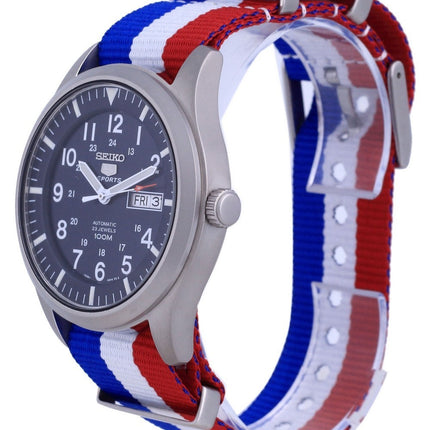 Montre Seiko 5 Sports automatique en polyester SNZG11K1-var-NATO25 100M pour homme