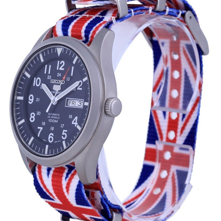 Montre Seiko 5 Sports automatique en polyester SNZG11K1-var-NATO28 100M pour homme