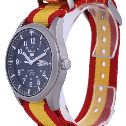 Montre Seiko 5 Sports automatique en polyester SNZG11K1-var-NATO29 100M pour homme