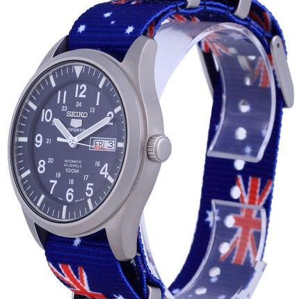 Montre Seiko 5 Sports automatique en polyester SNZG11K1-var-NATO30 100M pour homme