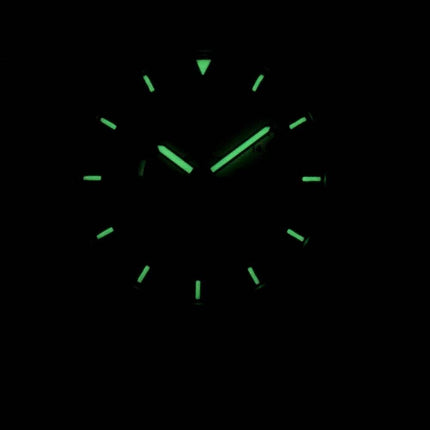 Seiko 5 Sports SNZG15J1-LS13 Japon fait en cuir bleu foncé bracelet montre homme