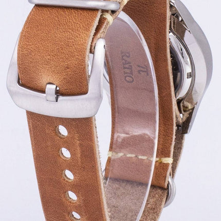 Seiko 5 Sports SNZG15J1-LS18 automatique au Japon fait en cuir marron bracelet montre homme