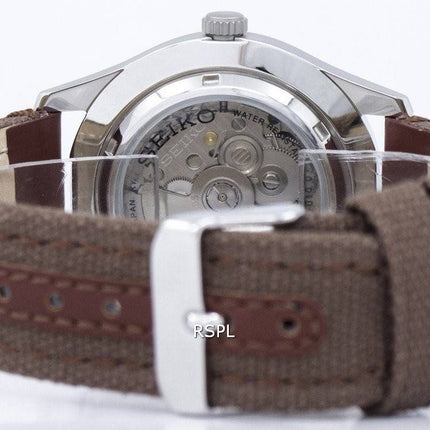 Seiko 5 Sports automatique Japon fait en toile sangle SNZG15J1-NS1 montre homme