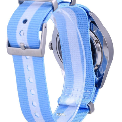 Montre Seiko 5 Sports automatique en polyester SNZG15J1-var-NATO24 100M pour homme