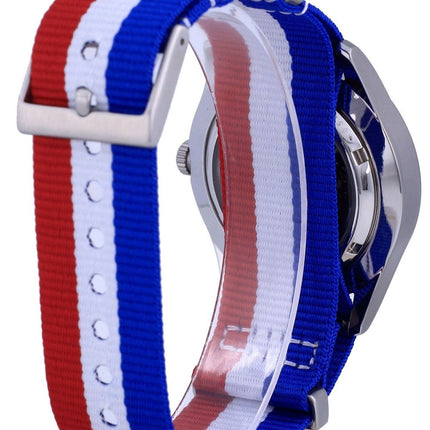 Montre Seiko 5 Sports automatique en polyester SNZG15J1-var-NATO25 100M pour homme