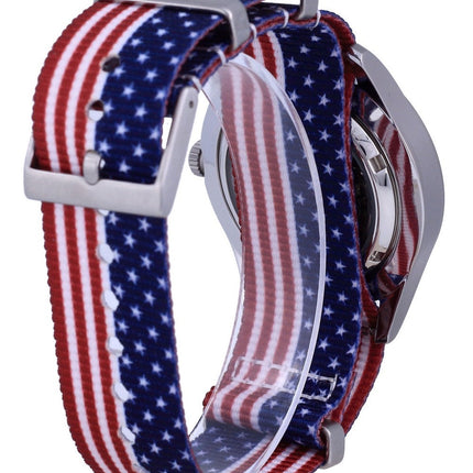 Montre Seiko 5 Sports automatique en polyester SNZG15J1-var-NATO27 100M pour homme