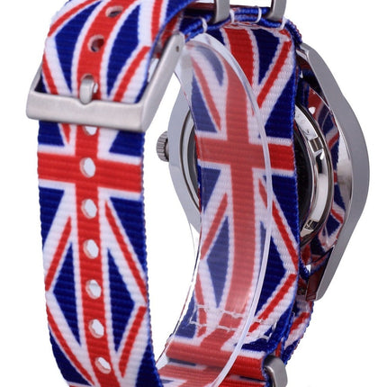 Montre Seiko 5 Sports automatique en polyester SNZG15J1-var-NATO28 100M pour homme